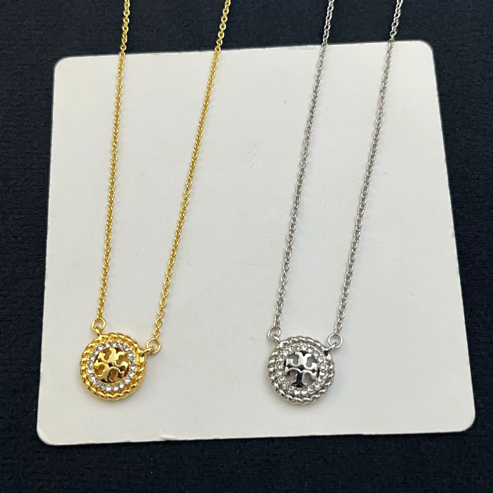 Tory Burch Enamel Letter Necklace